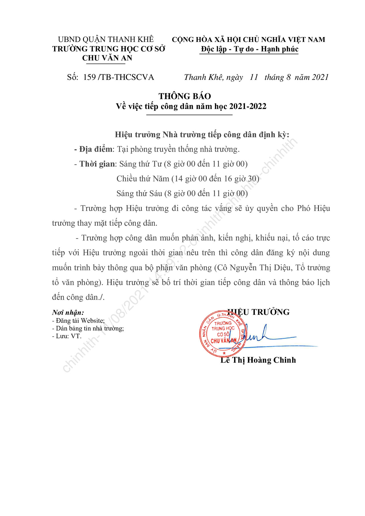 159.TB THCSCVA.THONG BAO TIEP CONG DAN