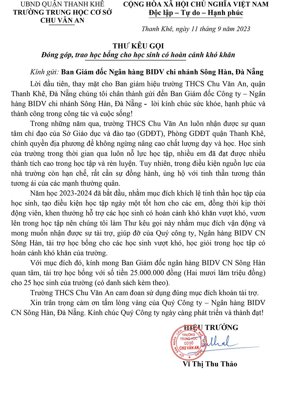 THƯ VAN DONG HOC BONG TAI TRO WED 1